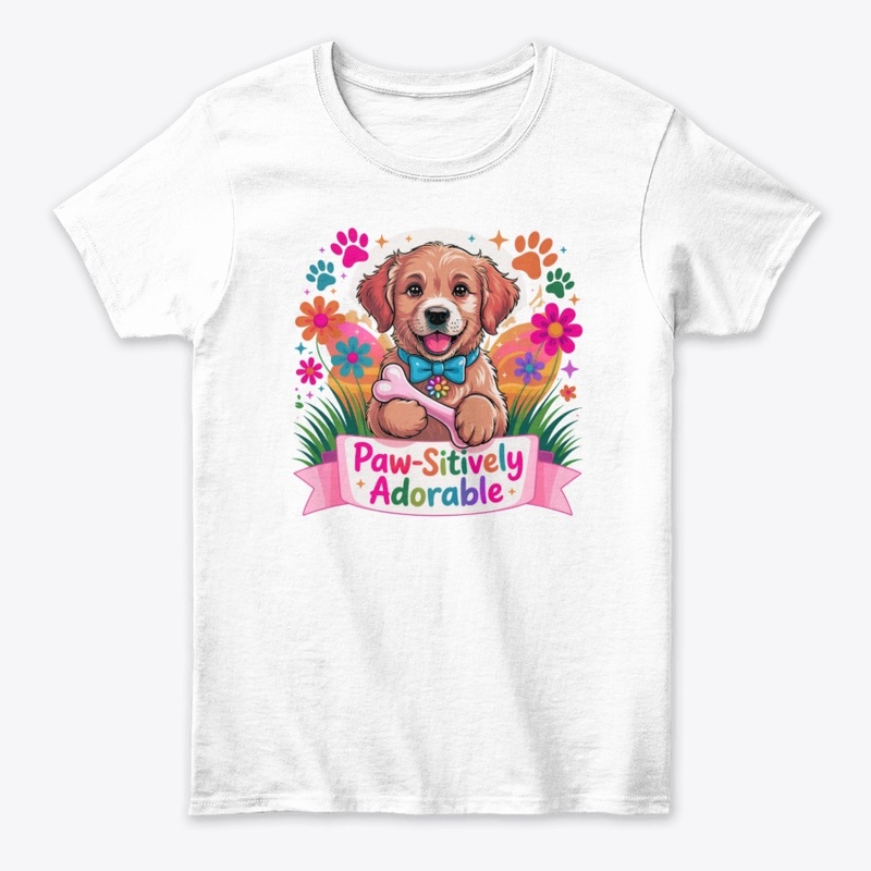 Puppy Love Floral Tee