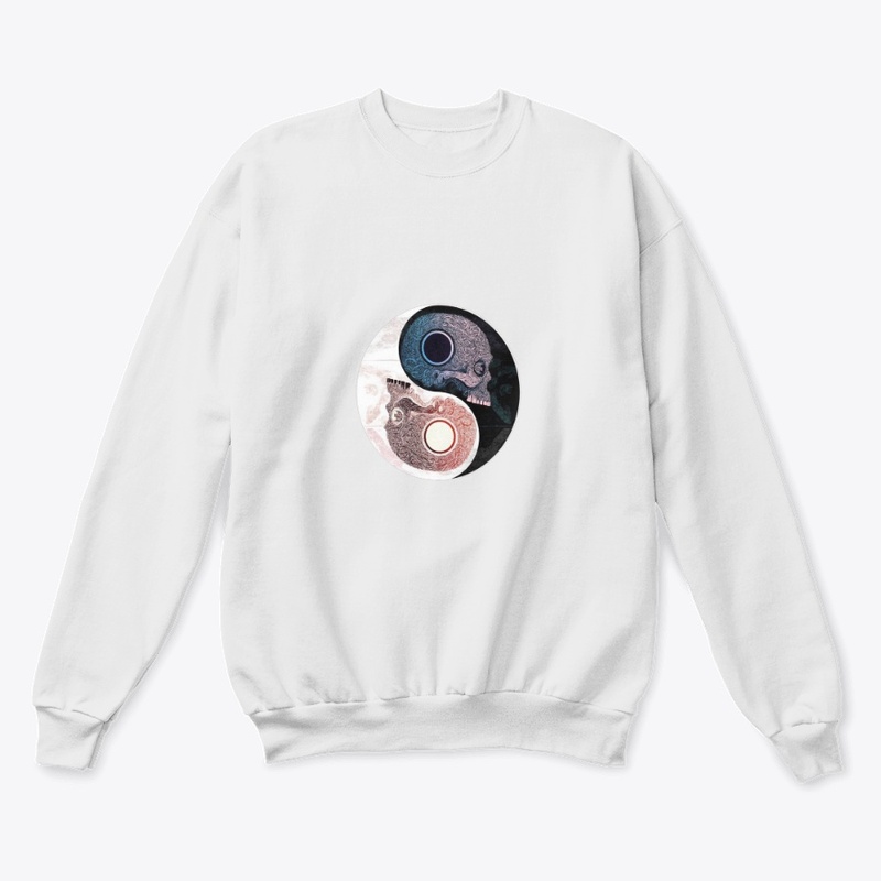 White and Black Skull