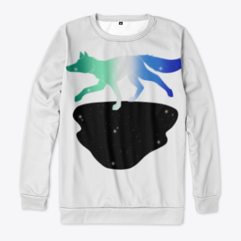 Mlm flag colored running starry fox