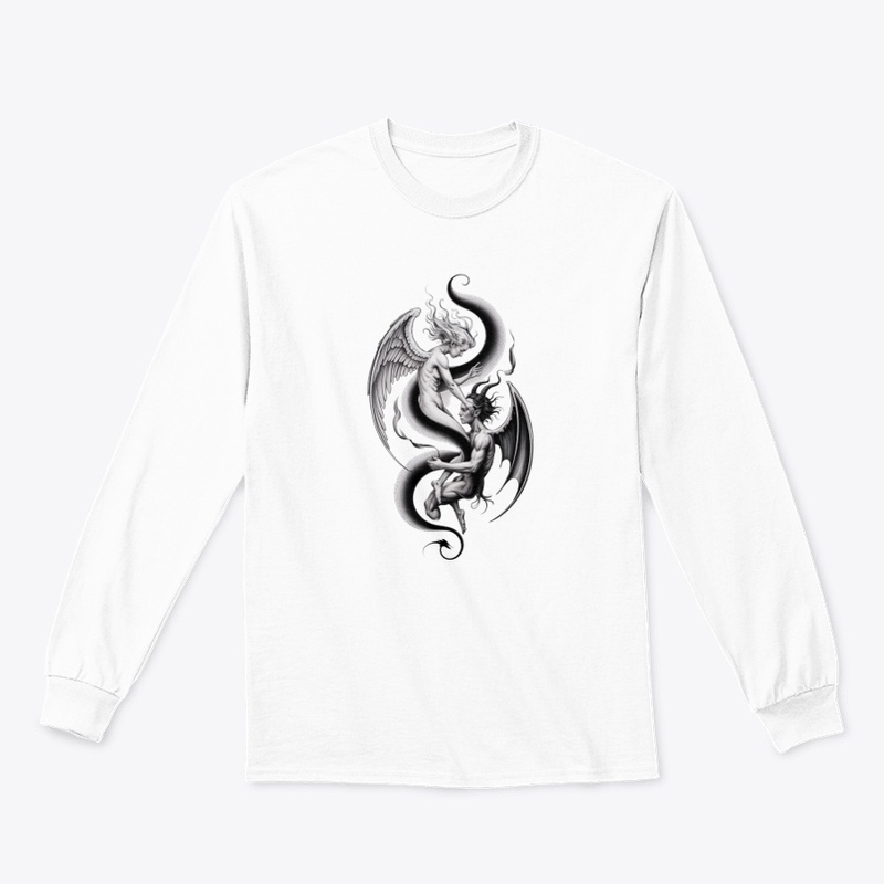 Artwork Of Angel And Demon