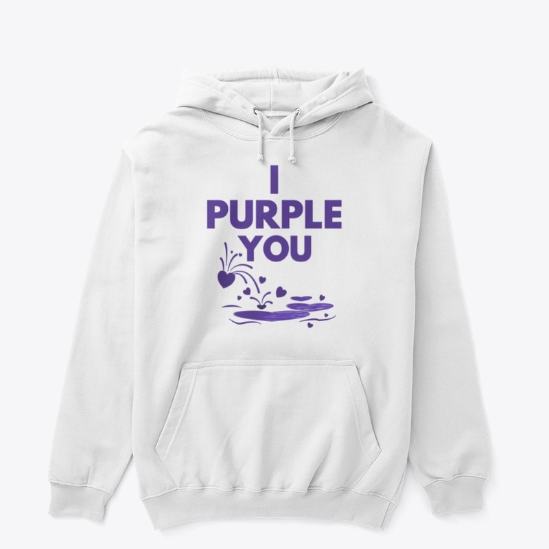I purple you with heart fountain