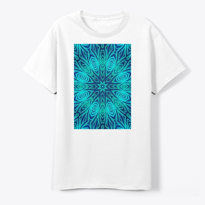 Blue Ice Fractal Kaleidoscope