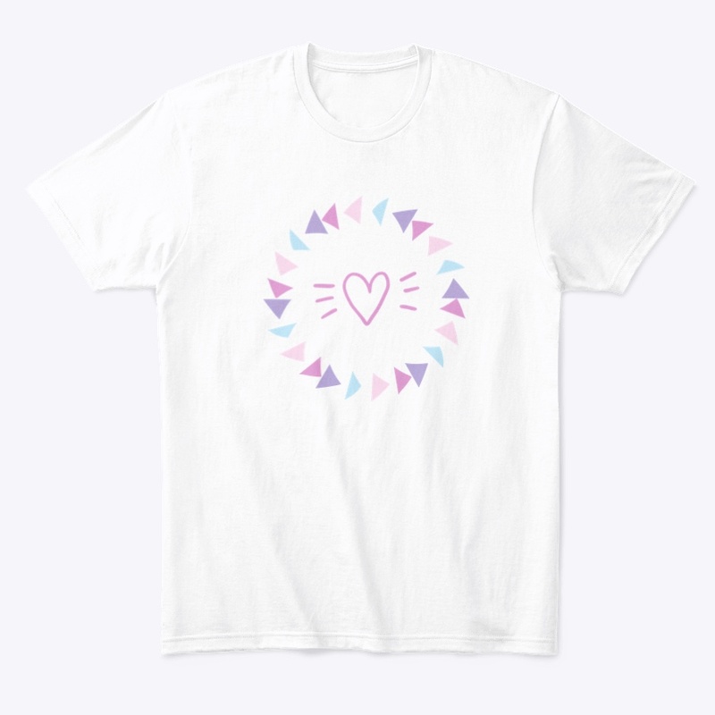 Love Flag | Heart Design | Cute Pink