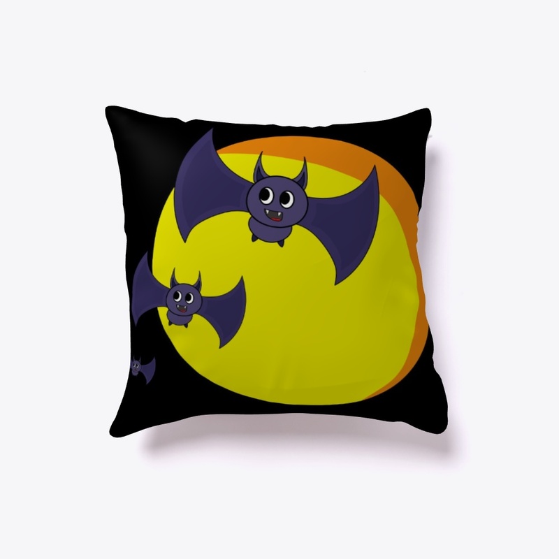 Halloween Bats and a beautiful full moon