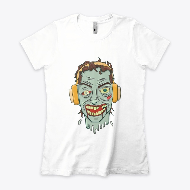Music zombie head