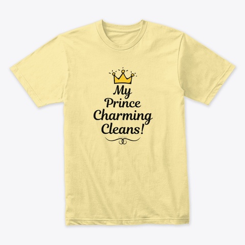 Charming Cleans Housekeeping Fun Banana Cream T-Shirt Front