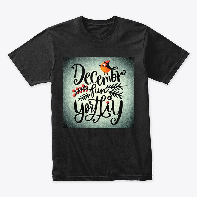 December  Frosty  Birthday Bliss t-shirt