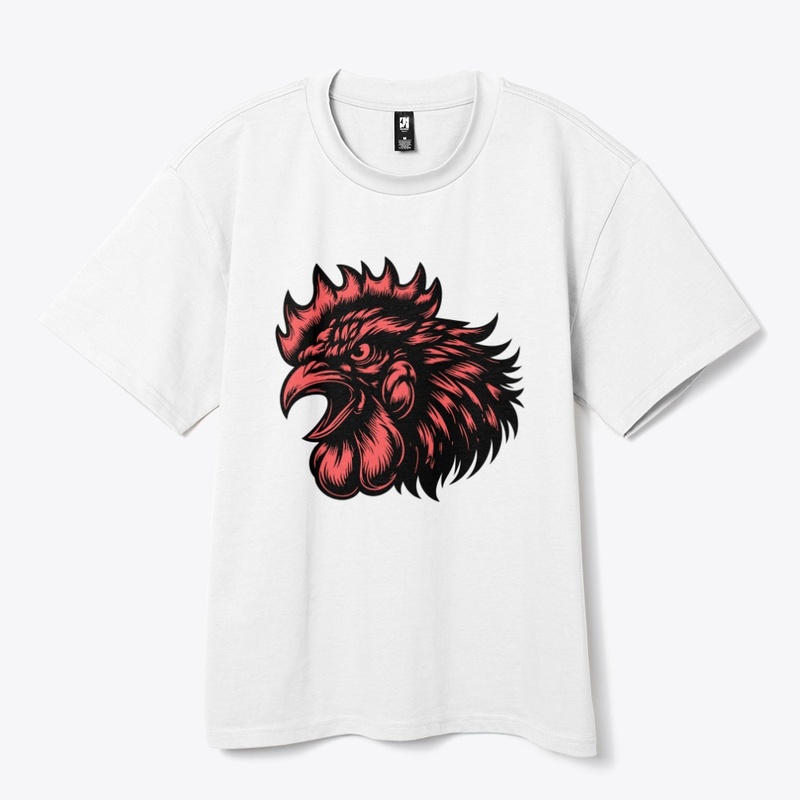 Angry Chicken Head Design