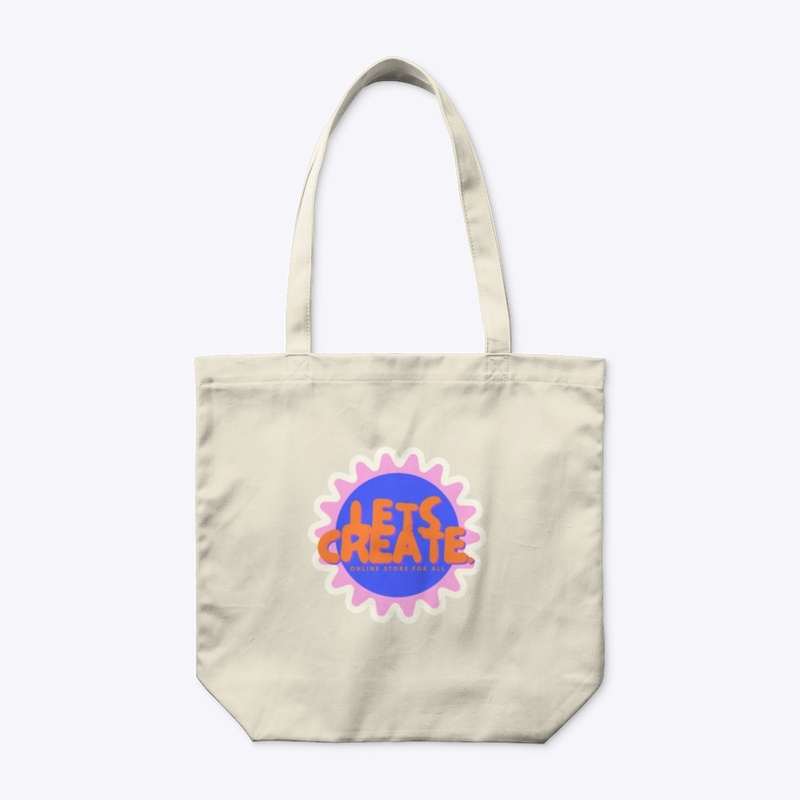 LETS CREATE. Logo tote