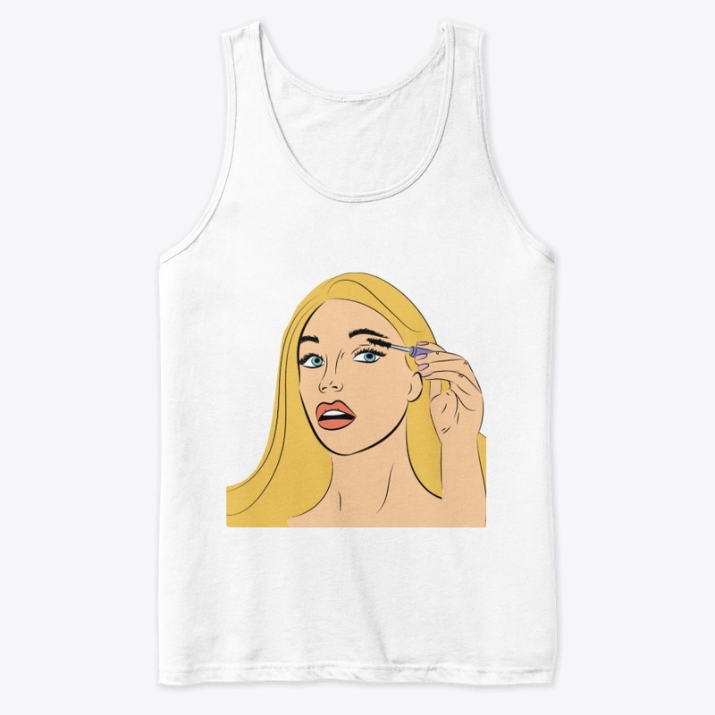 Blonde hair girl pop art