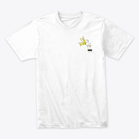 Banana White Kaos Front