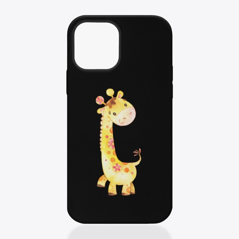 Cute Africa Giraffe Clipart Design