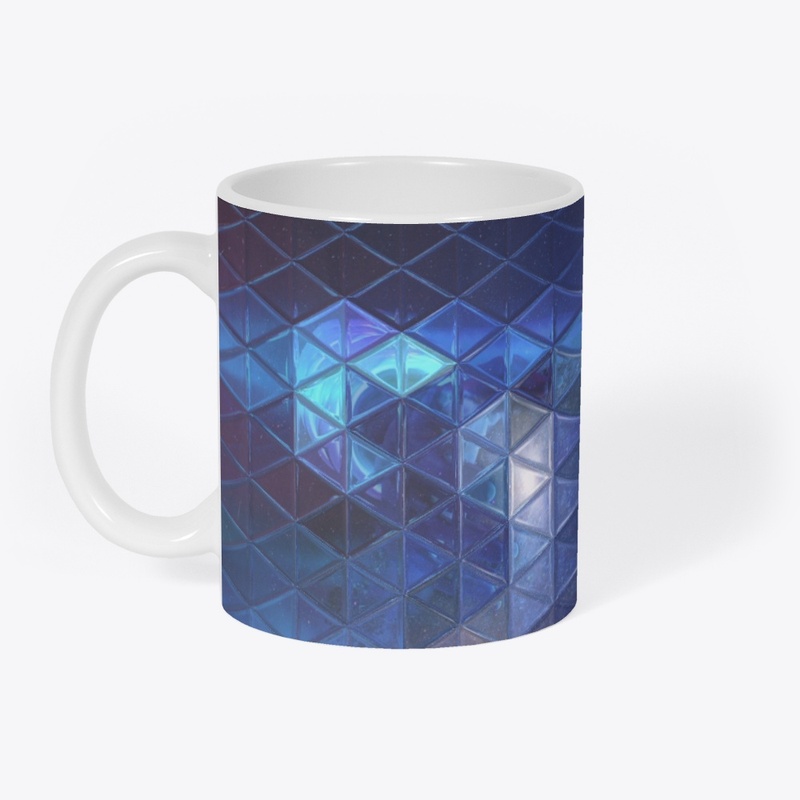 Geometric ceramic mug