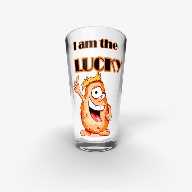 I am the lucky- potato cartoon.