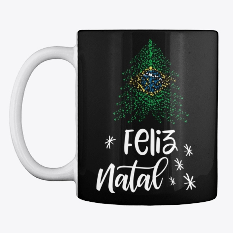 Merry Christmas with Brazilian flag
