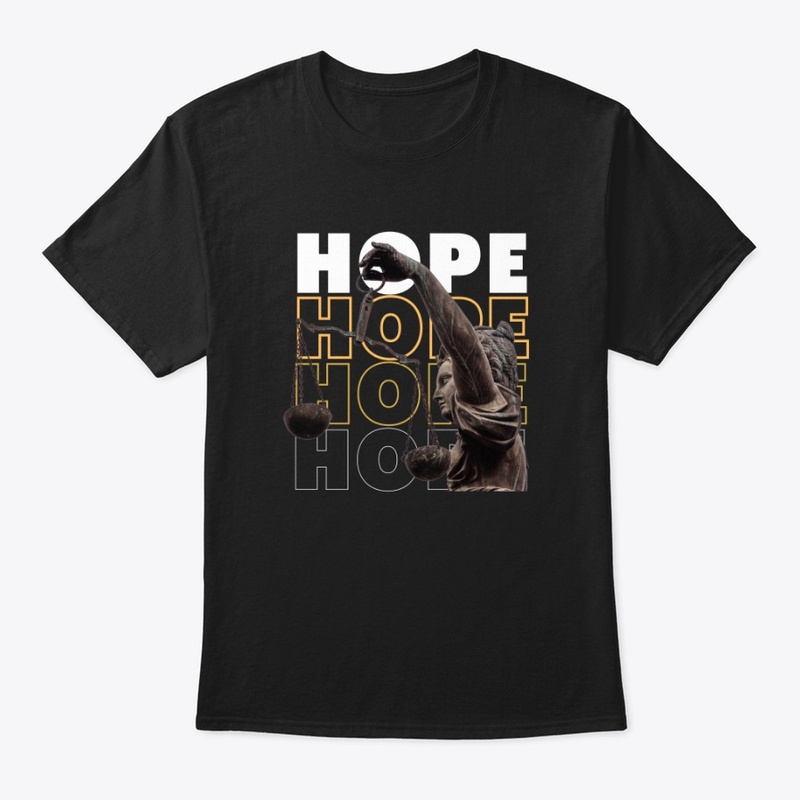 Black and yellow modern hope T Shirt