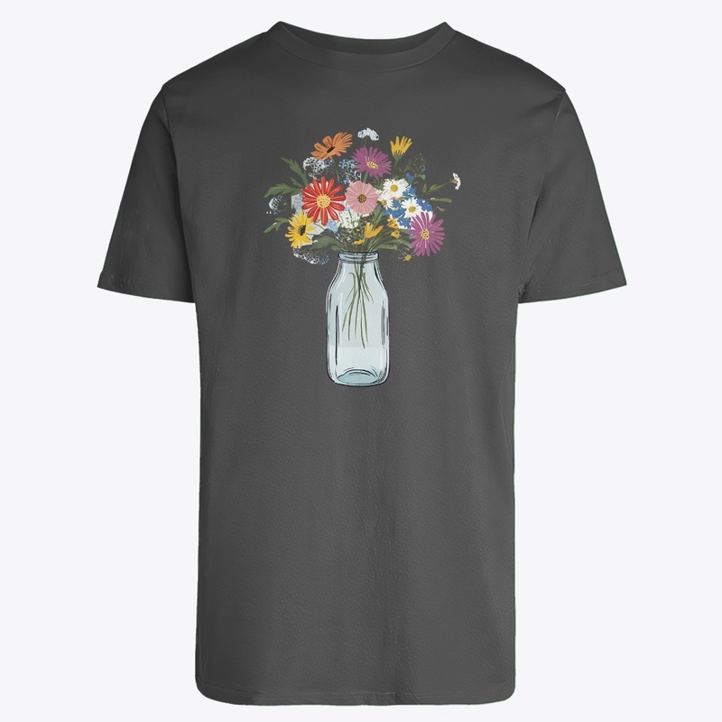 Mason Jar With Flowers