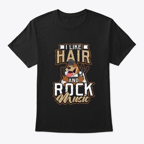 Barber Shirt Rock Music Pitbull Gift Black Kaos Front