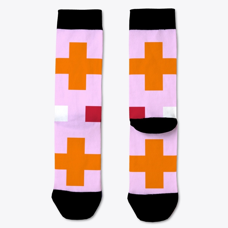 Cross On Pink Pattern