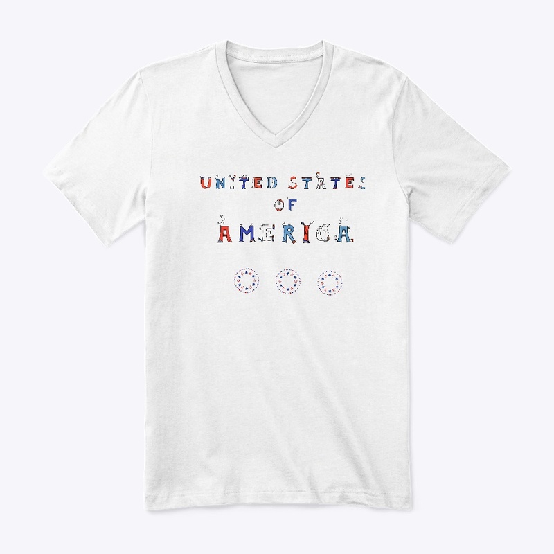USA United States of America  Word Art
