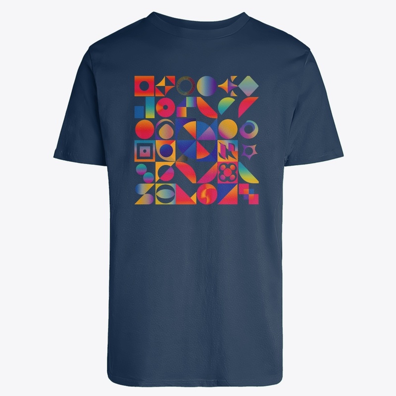 "Geometric Wonderland Long Sleeve Tee"