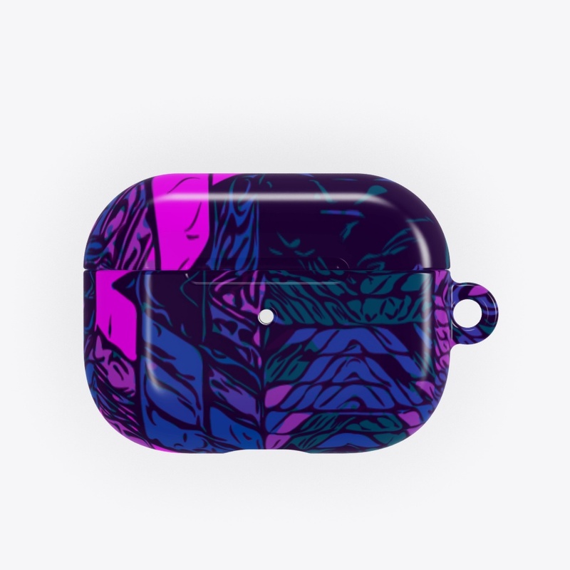 Purple Blue Unique Abstract Pattern 