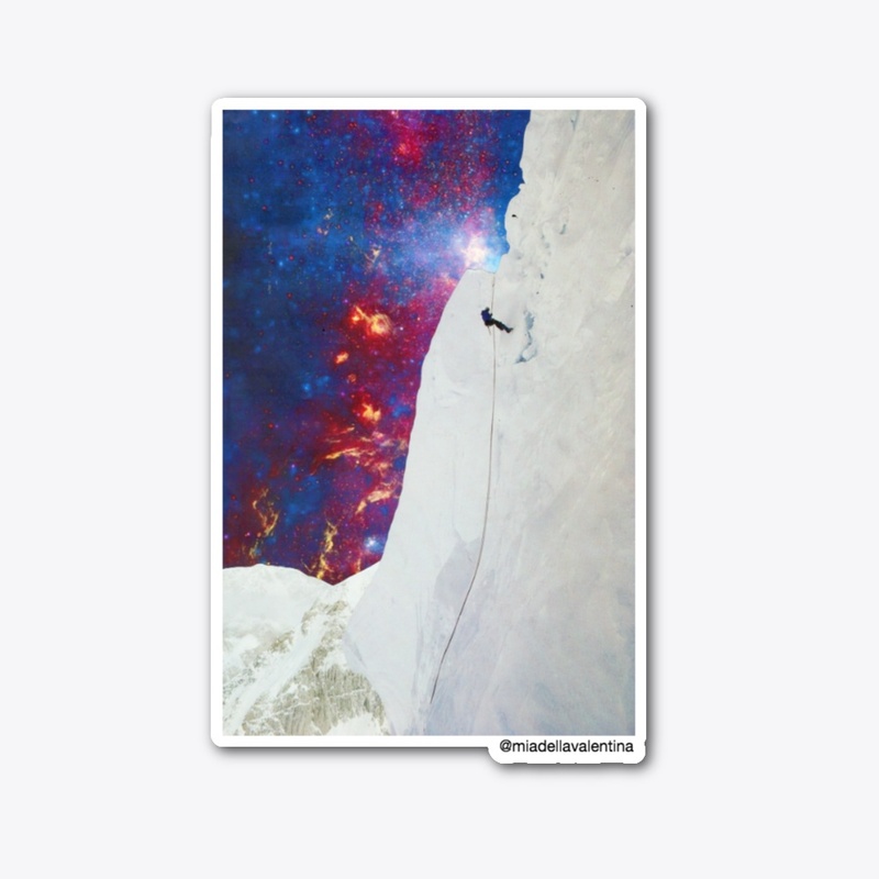 Mountain Climber - Space Collage Tee