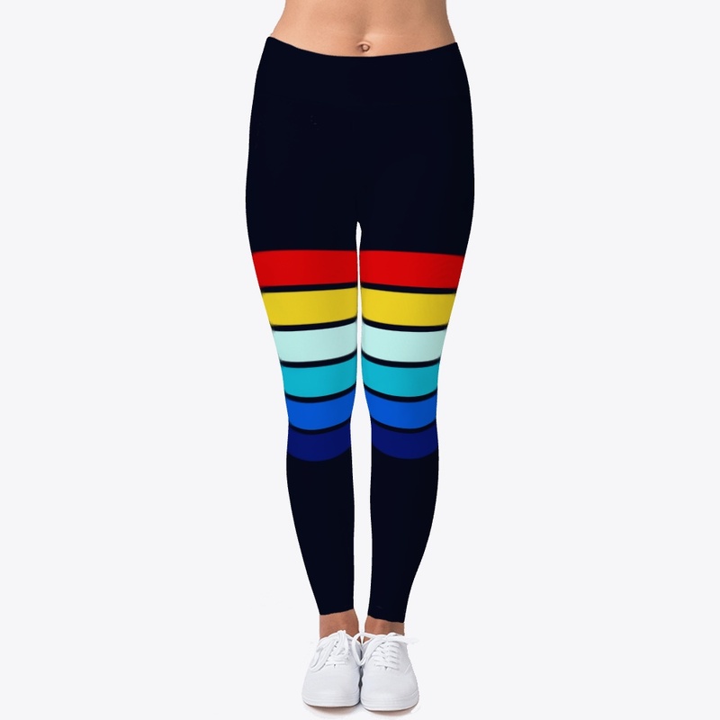 70s Rainbow Retro Stripes - Enadu