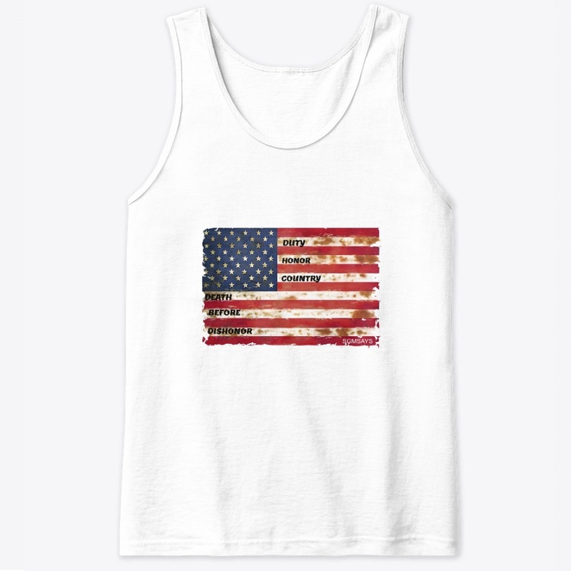 Duty Honor Country Flag - Classic Tank Top