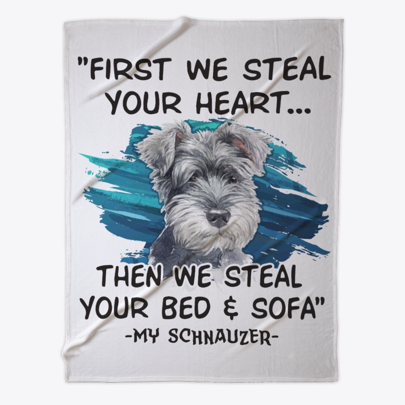 Funny Schnauzer Lover Gift First Steal