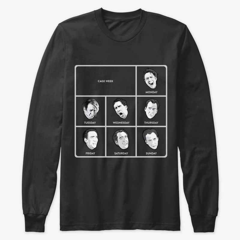 Cage Days Of The Week funny T-Shirt