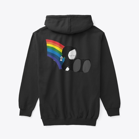 Rainbow Grim Black Maglietta Back