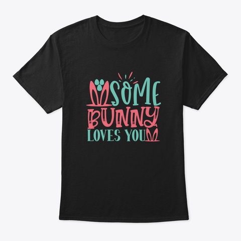 Shake Your Bunny Tail 2 Black T-Shirt Front