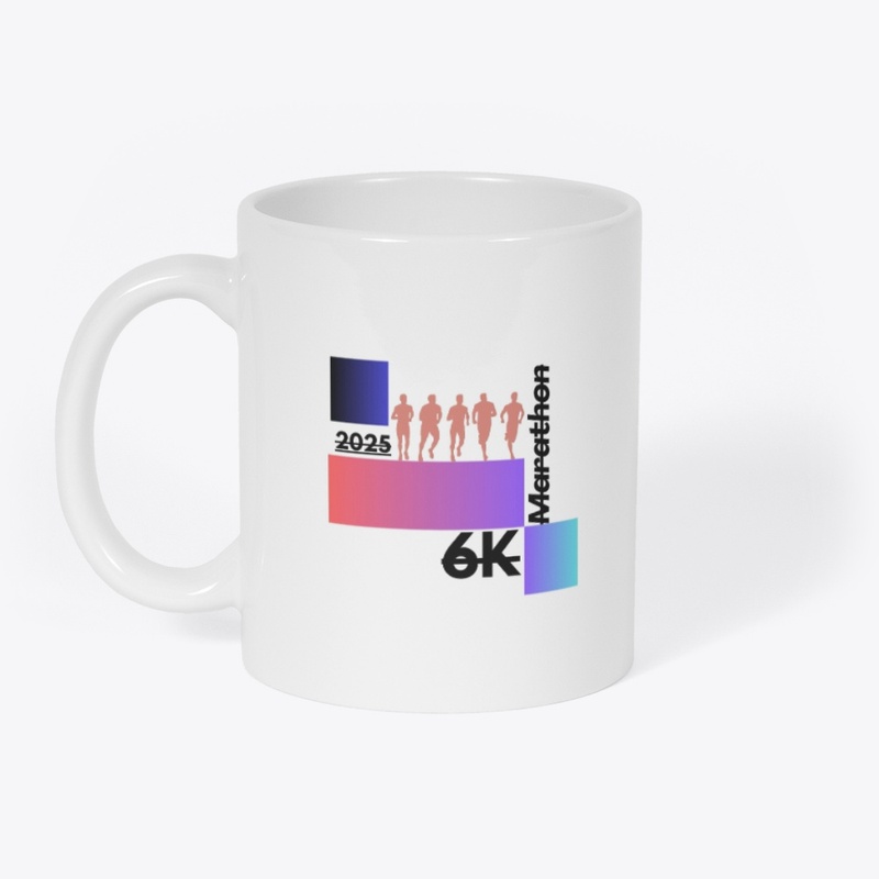 "Marathon 2024: Colorful 6K Graphic T