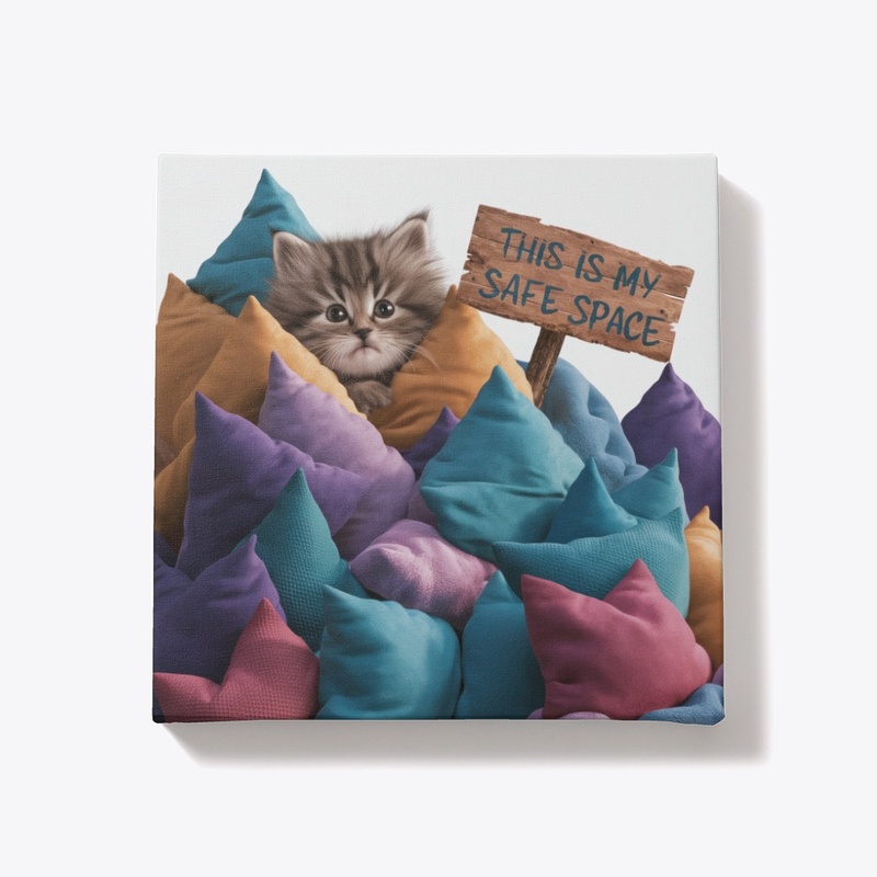 My Safe Space Canvas Art