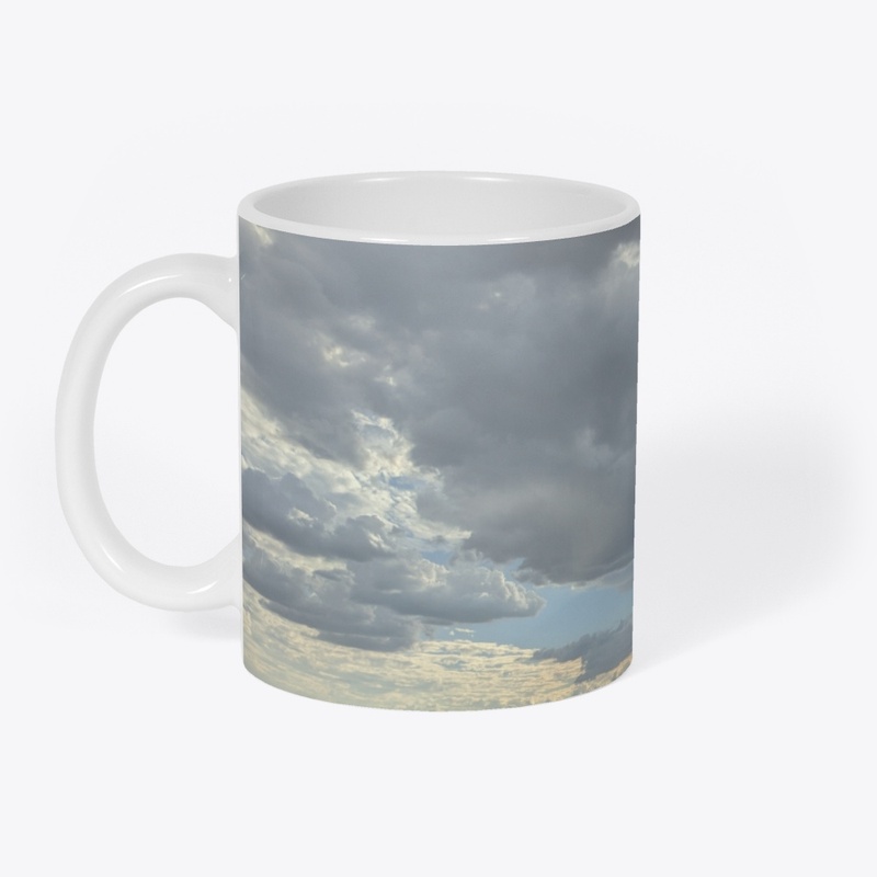 the clouds from below