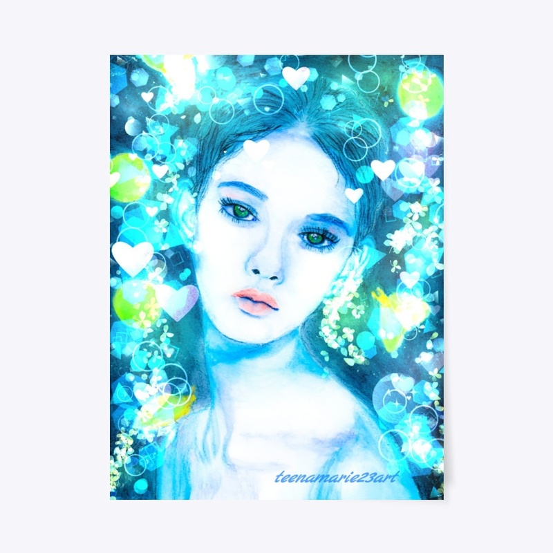 Lady in blue