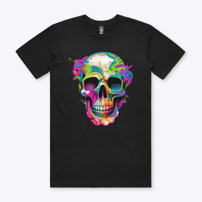 Skull graffiti street design