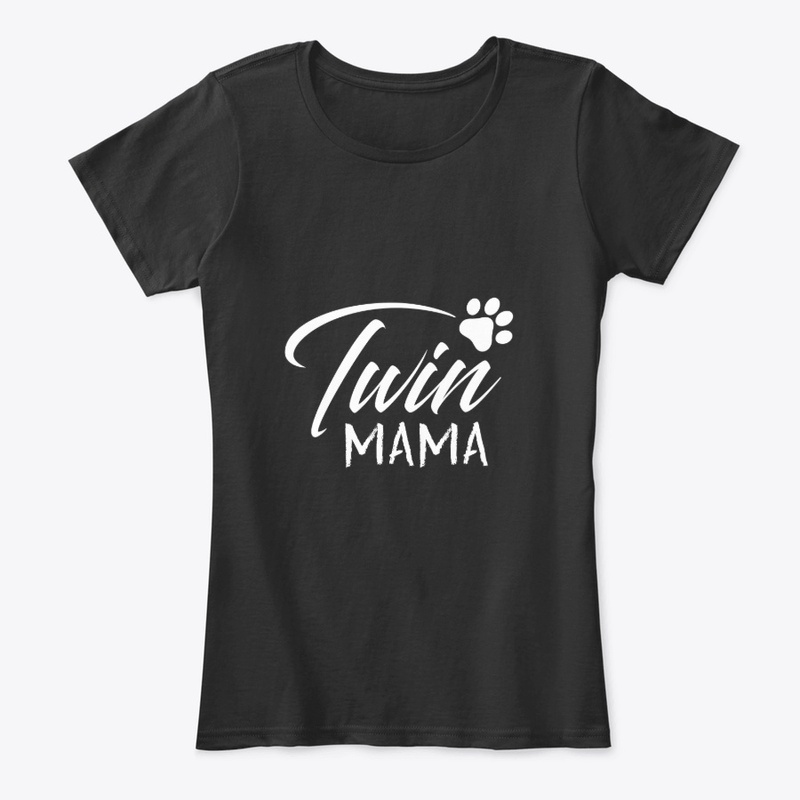 Twin Mama Shirt With Paw Print