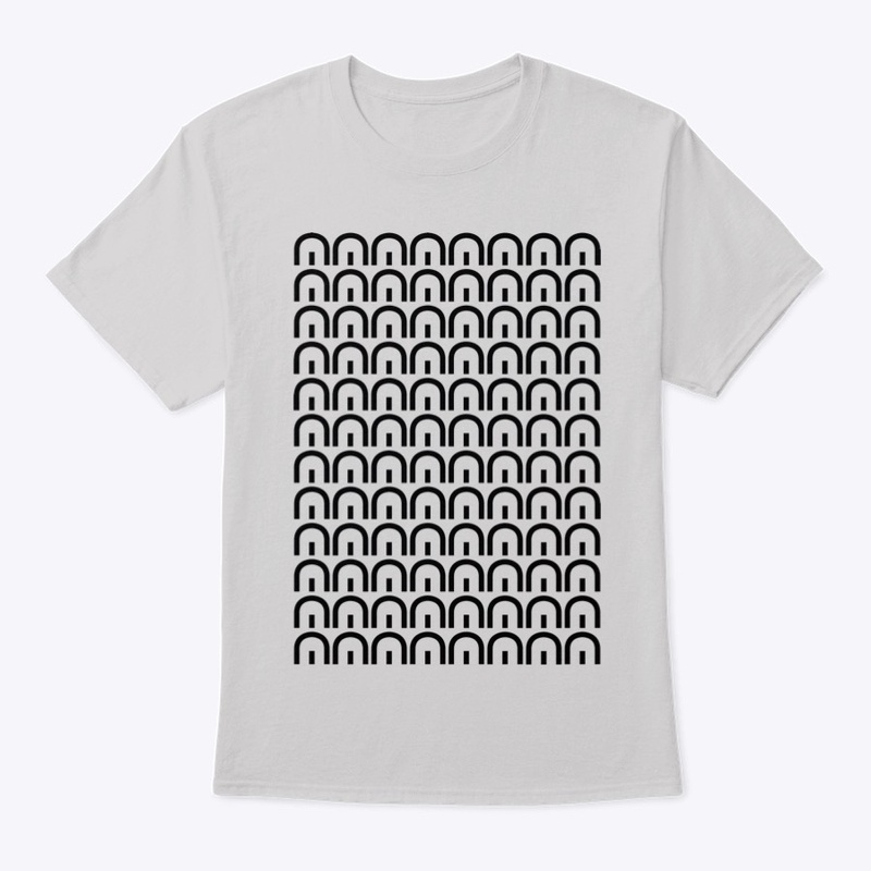 MegaMerch - Black Tiled Logo Tee
