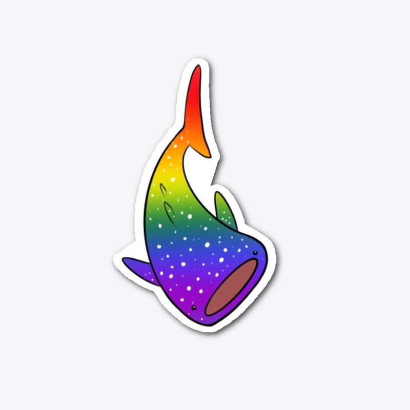Gay rainbow whale shark 