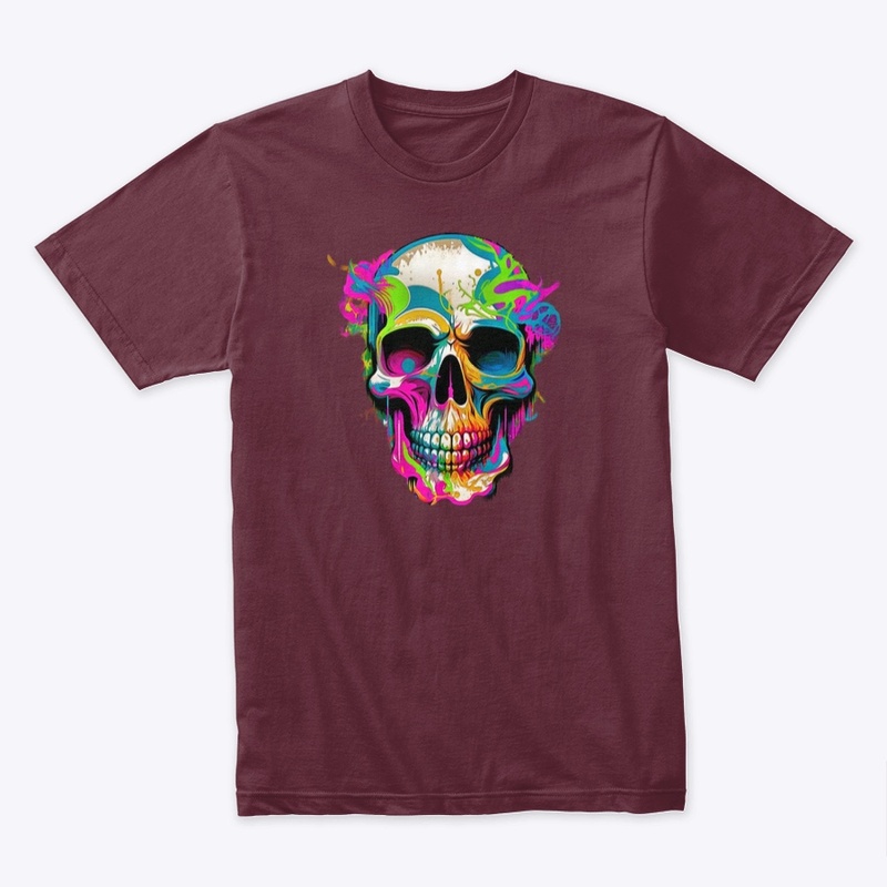 Skull graffiti street design