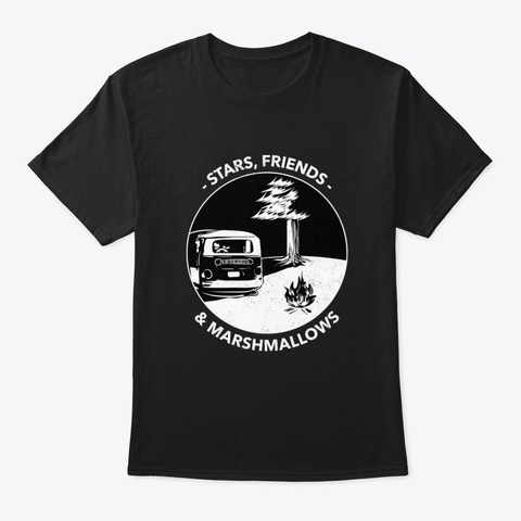 Camping Gift Gzilj Black T-Shirt Front