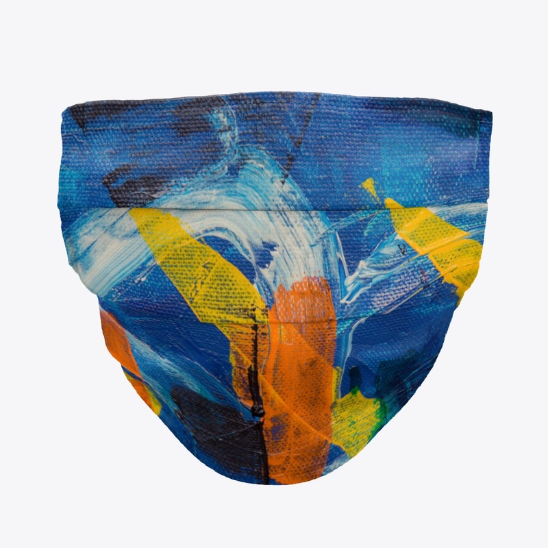 Abstract Paint Brush Textured Design  