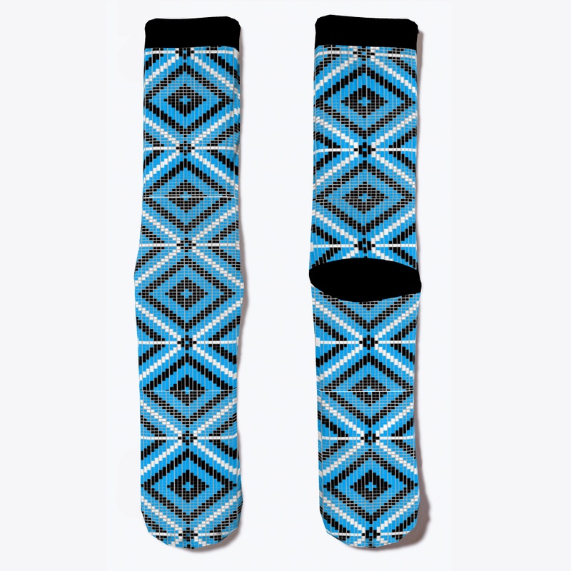 Native American Faux Beaded Sock