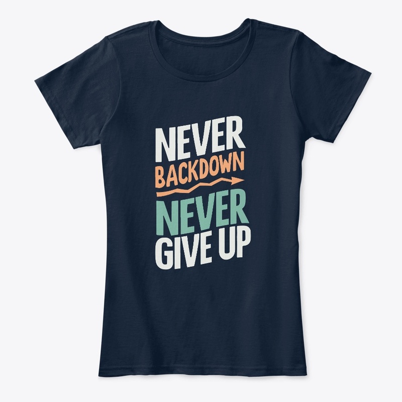 Never Give Up Stylish Tee