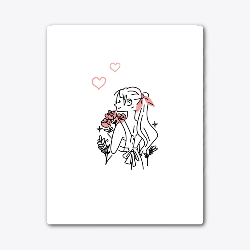 Girl illustrate graphic t-shirt