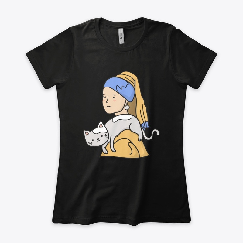 Cat mom, Girl with a pearl earring