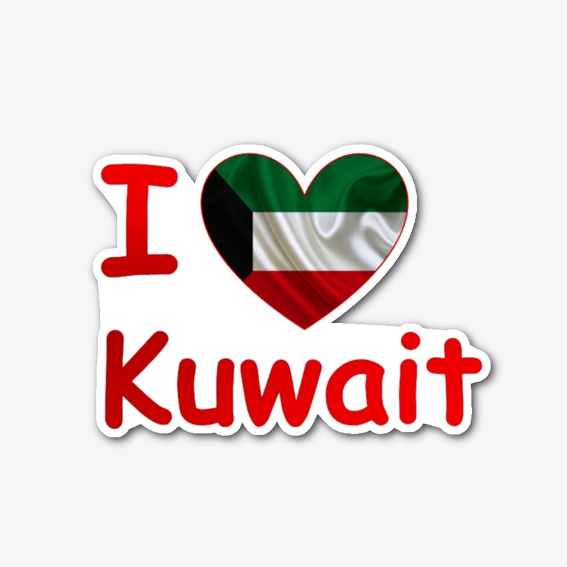 I love Kuwait T-shirt design 