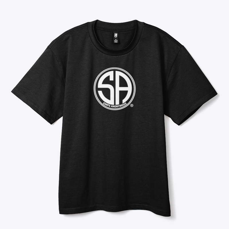 Simps Anonymous white logo tee